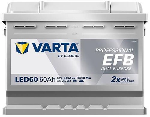 купить Автомобильный аккумулятор Varta 60AH 640A(EN) клемы 0 (242x175x190) S6 005 EFB (Prof DP) (932060064K312) в Кишинёве 