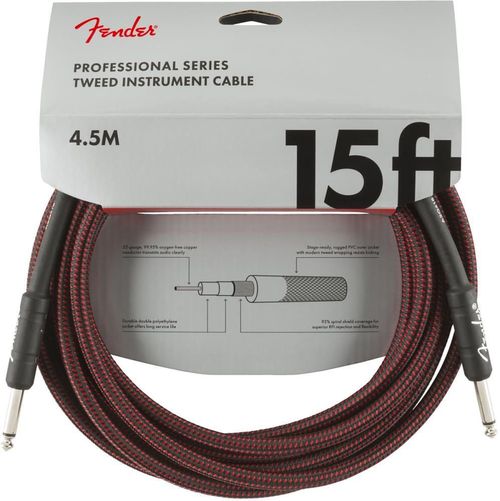 cumpără Cablu pentru AV Fender Prof. Cable Tweed Red 4,5m în Chișinău 