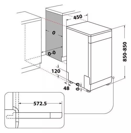 cumpără Mașină de spălat vase Whirlpool WSFO3B23P în Chișinău 