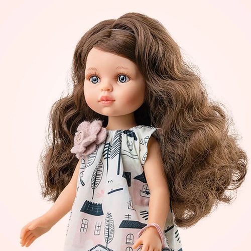 купить Кукла Paola Reina 4457 Carol in rochie cu casute 32 cm, 46802 в Кишинёве 