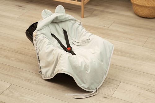 купить Детское постельное белье Sensillo 70308 Одеяло в переноcку Velvet Lily Grey в Кишинёве 