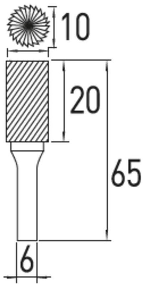 cumpără Set de tubulare, bite, duze Hoegert HT6D584 Фреза концевая тип A 10х20мм în Chișinău 