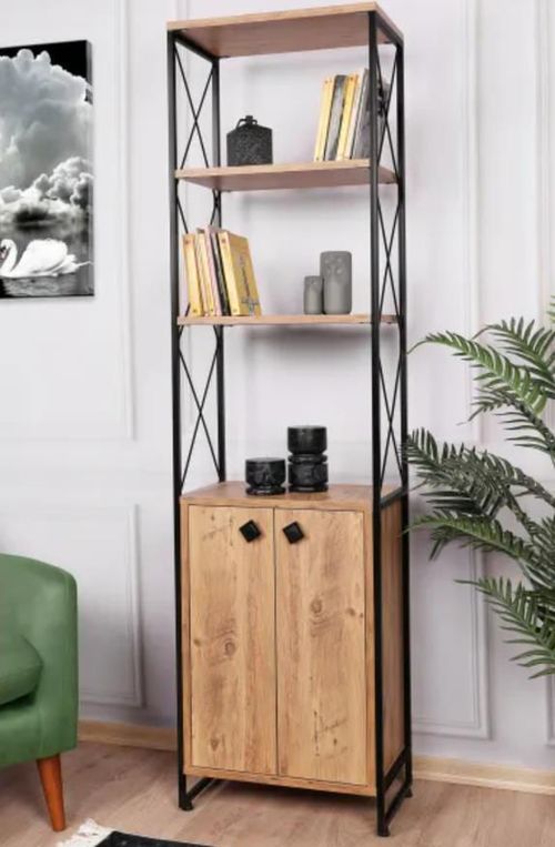 купить Офисный стеллаж Trendy Tervel, Pin 49x180x30cm, raft de carti в Кишинёве 