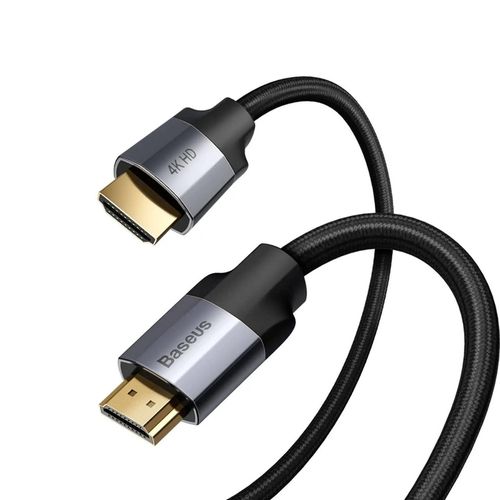 купить Кабель для AV Baseus CAKSX-C0G HDMI M to HDMI M 2m 4K Enjoyment Gray, gold-plated в Кишинёве 