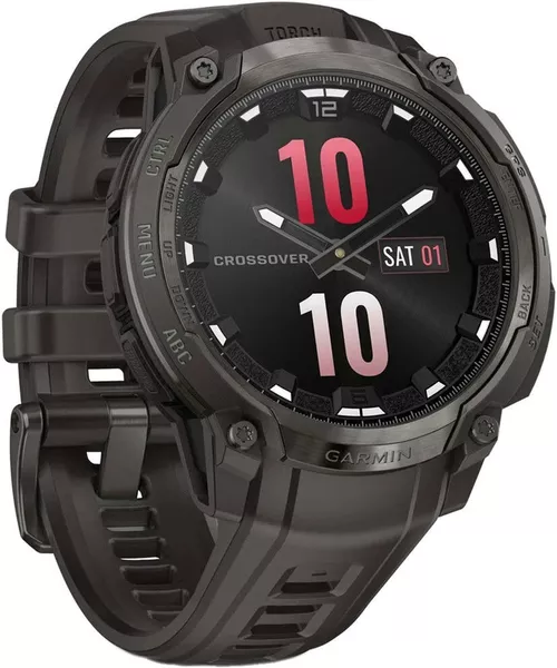 купить Смарт часы Garmin Instinct Crossover AMOLED, Charcoal with charcoal silicone band в Кишинёве 