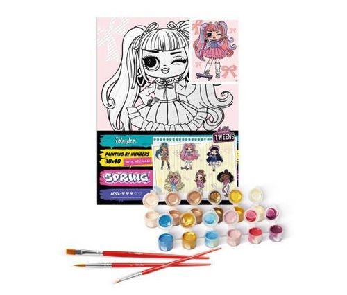 купить Картина по номерам Ideyka (KHO6282) L.O.L. Surprise! Tweens Ali Dance, 30х40 в Кишинёве 