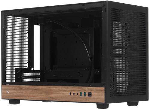 купить Корпус для ПК Deepcool CH260 WOOD Black в Кишинёве 