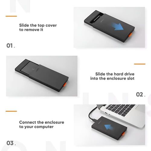 cumpără Boxe exterioare HDD Ugreen 60353 US221 2.5" SATA HDD / SSD Enclosure 5Gbps USB 3.0 în Chișinău 