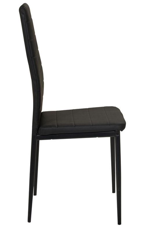 cumpără Scaun Nowystyl Sicilia rama grafit, piele negru în Chișinău 