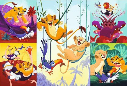 cumpără Puzzle Trefl 16478 Puzzles 100 Courageous Lion King, Disney Lion King în Chișinău 