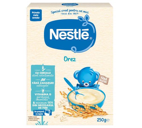 Каша рисовая безмолочная Nestle (6+ мес) 250 г 