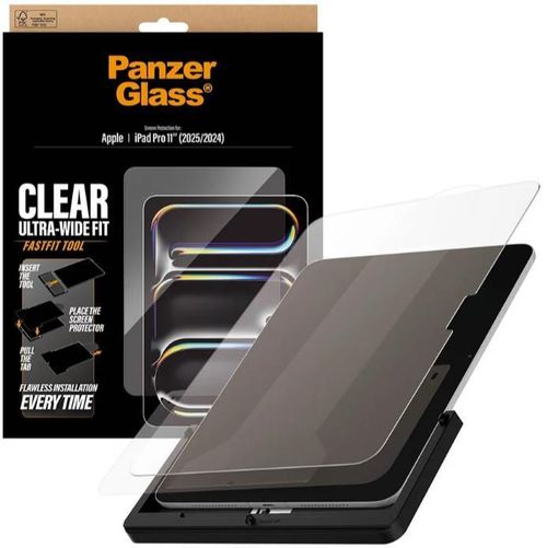 cumpără Sticlă de protecție pentru tabletă PanzerGlass iPad Pro 11" (2024-2025), Ultra-Wide Fit w. Fastfit tool (PG_PG38549) în Chișinău 