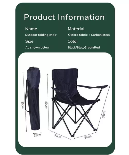 cumpără Mobilier pentru camping miscellaneous RM2636 Scaun pliant metal negru albastru în Chișinău 