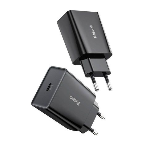 купить Зарядное устройство сетевое Baseus CCFS-SN01 Speed Mini Quick Charger 1C 20W EU, Black в Кишинёве 