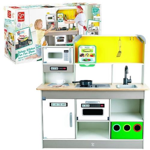 cumpără Complex de joacă pentru copii Hape E3177 Bucătărie din lemn cu friteuză Deluxe în Chișinău 
