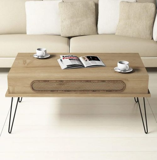 купить Журнальный столик Trendy Экол, дуб 105x45x56 см в Кишинёве 