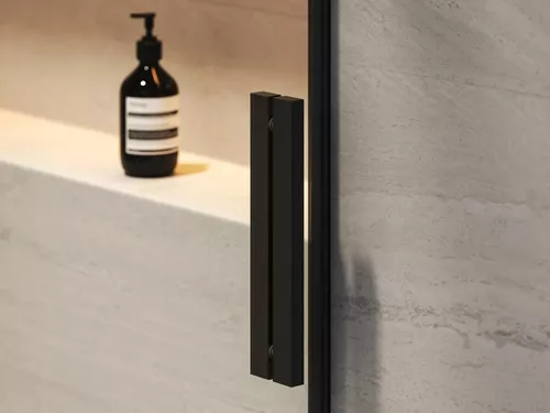 купить Перегородка для душевой кабины Ravak Shower door Roll 100x195 Black transparent RODP2-100 (X08VA0300Z1) в Кишинёве 