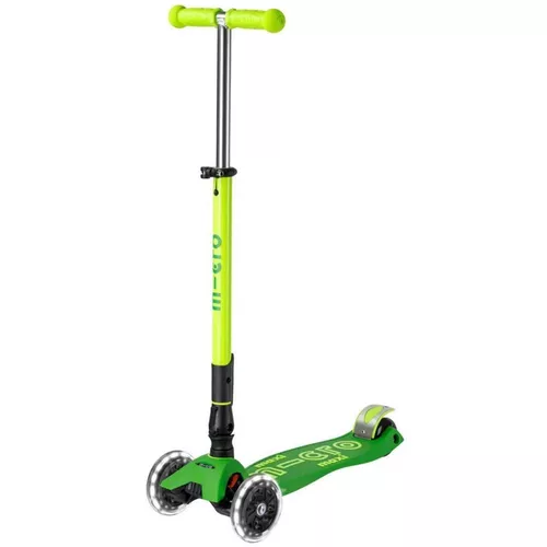 cumpără Trotinetă Micro MMD229 Maxi Deluxe Foldable Neon LED Parrot Green în Chișinău 