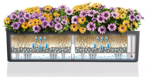 cumpără Ghiveci pentru flori Lechuza Balconera Color 80, Slate în Chișinău 