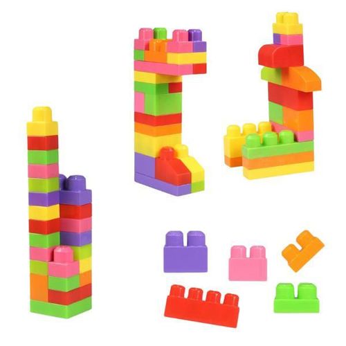 купить Конструктор Play Toys 2892 Play Blox cu blocuri strălucitoare, 56 piese в Кишинёве 