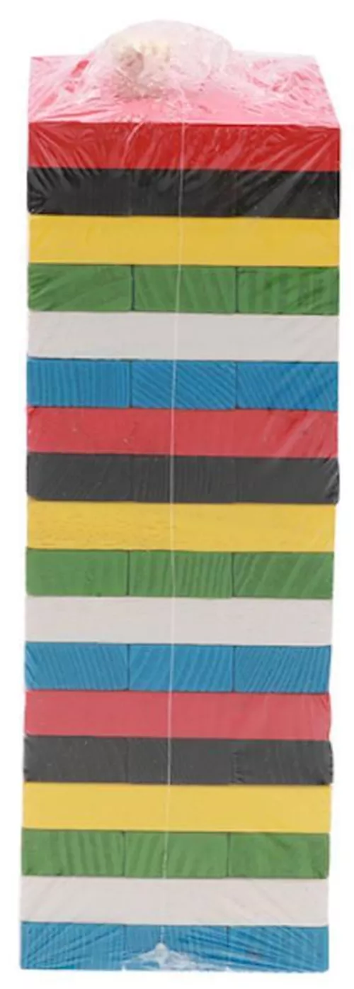 купить Настольная игра miscellaneous 9416 Joc de masa Jenga din lemn multicolor/cu cifre mica 18CM 52170/52175 в Кишинёве 