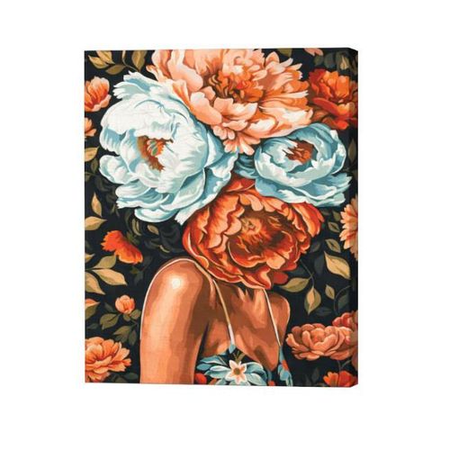 купить Картина по номерам BrushMe BS54011 40x50cm Eco, Ganduri inflorite в Кишинёве 