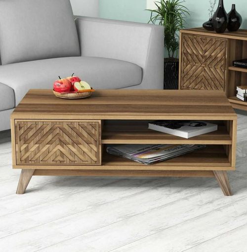 купить Журнальный столик Trendy Инчи, орех 105x38x60 см в Кишинёве 