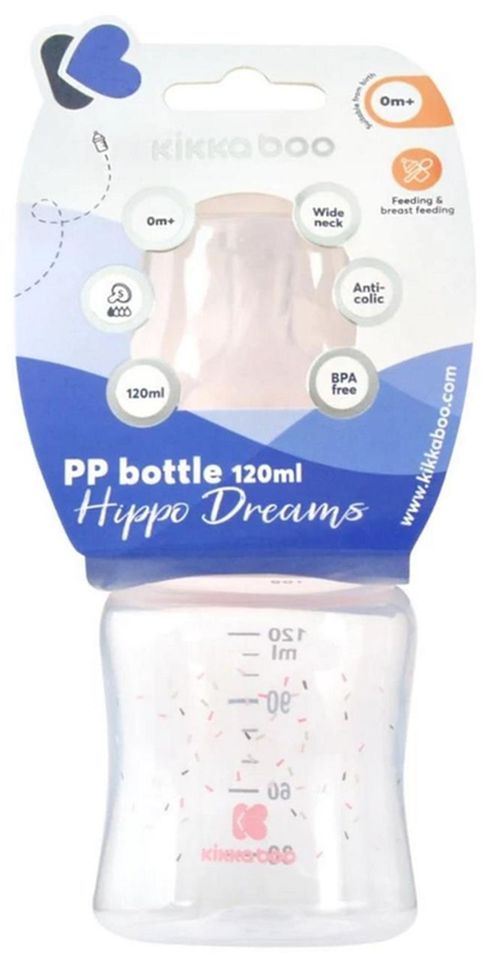 cumpără Cană cu pai Kikka Boo 31302020127 din plastic Hippo Dreams Pink, 120 ml în Chișinău 
