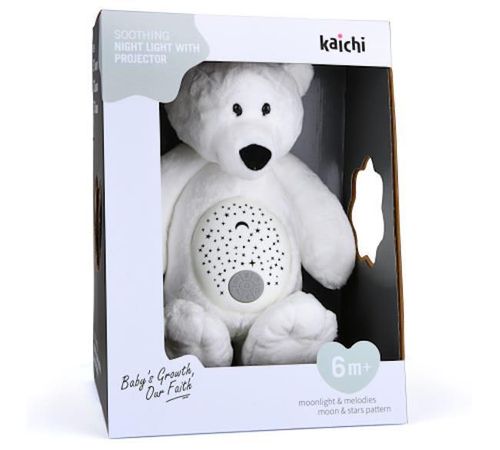 купить Ночной светильник Kaichi KAYPIL025KA313 Bear, игрушка-проектор муз. в Кишинёве 