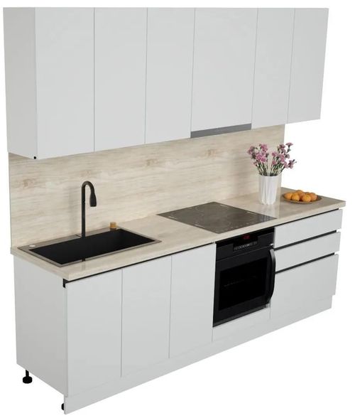 купить Мебель для кухни ArtFlame GOLA White (2.6 m.l.) в Кишинёве 