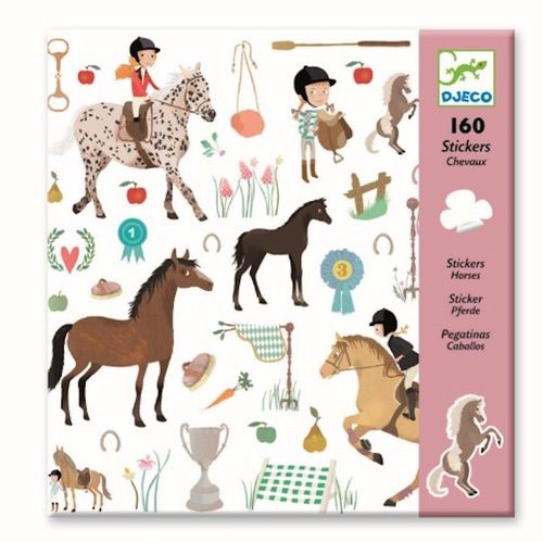 купить Djeco Stickers Horses в Кишинёве 