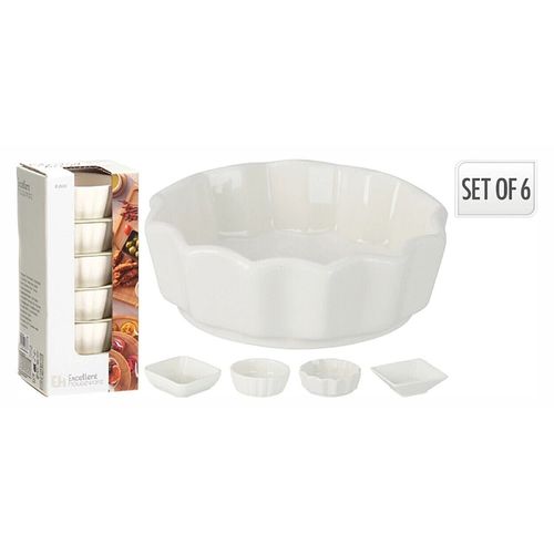 cumpără Veselă Excellent Houseware 57485 Set pentru aperitiv 6buc, D8.5x8.5x3cm, portelan în Chișinău 