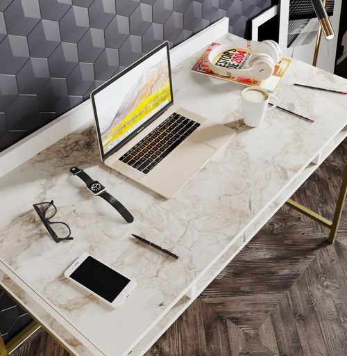 купить Офисный стол Trendy Tumata, AurAlb, 120x75x60cm в Кишинёве 