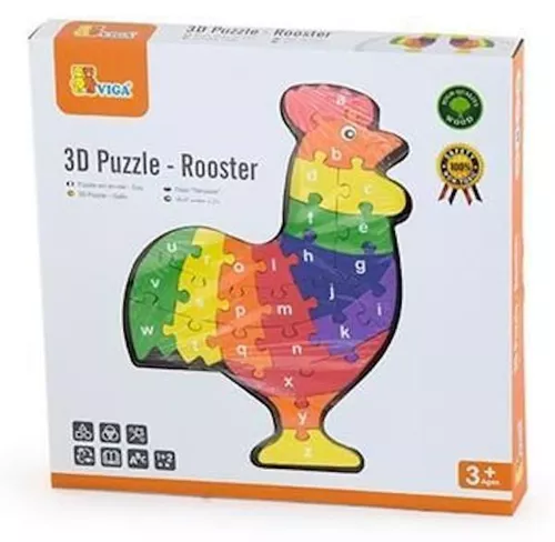купить Головоломка Viga 55244 Puzzle 3D din lemn Cocoș в Кишинёве 