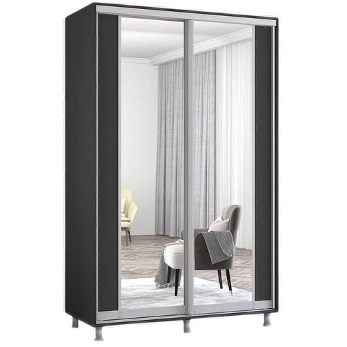 cumpără Dulap Mobildor-Lux Aron-P uși glisante din PAL cu oglindă vertical (160x60x240H cm) Anthracite în Chișinău 