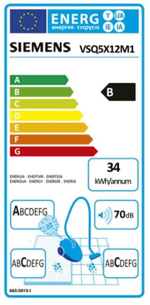 купить Пылесос с мешком Siemens VSQ5X12M1 в Кишинёве 