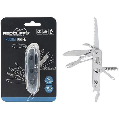 купить Нож походный Promstore 55559 Cutit de buzunar Redcliffs 15 functii, 9cm в Кишинёве 