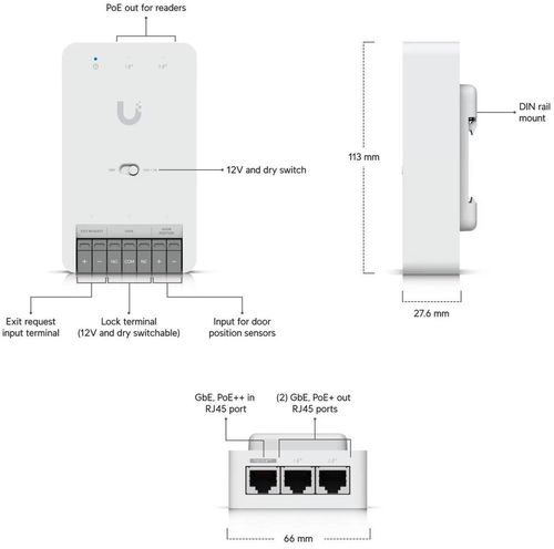 cumpără Panou de control Ubiquiti Compact Access Control Hub for a single door în Chișinău 