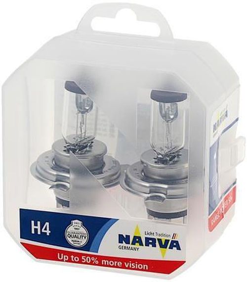 купить Автомобильная лампа Narva H4 RANGE POWER +50% DOUBLE LIFE 12V 60/55W P43T (2 buc) (48861 SET) в Кишинёве 