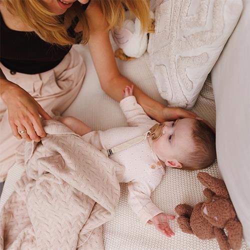 cumpără Lenjerie de pat pentru copii BabyOno 1648/01 Patura din lana merinos Beige în Chișinău 