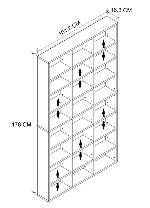 купить Офисный стеллаж Bofigo 15-24-02 Pine в Кишинёве 