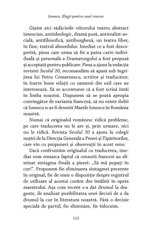 cumpără Ionesco. Elegii pentru noul rinocer - Liliana Corobca în Chișinău 