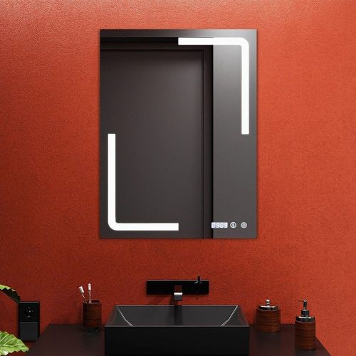 cumpără Oglindă baie Bayro Edge 600x800 LED touch подогрев, часы, термометр în Chișinău 
