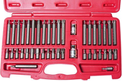 cumpără Set de tubulare, bite, duze JTC JTC-3933 вставки (биты) TORX, HEX, SPLINE (42 предм.) în Chișinău 