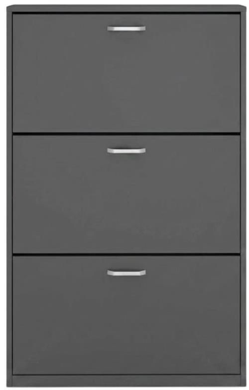 купить Полка для обуви Fabrik Home Тумба для обуви 3 дверцы /800 антрацит в Кишинёве 