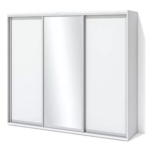 купить Шкаф Fabrik Home Купе 2400 ( 1 зеркало+2ДСП) белый ясень в Кишинёве 