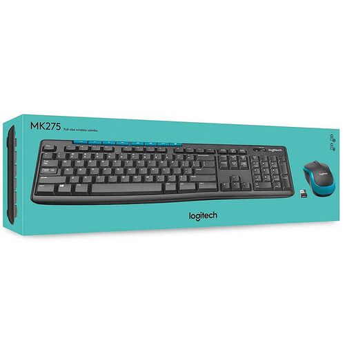 купить Клавиатура+мышь Logitech Wireless Desktop MK275 Black Wireless Keyboard + Mouse Combo, 2.4 GHz, 920-008535 (set fara fir tastatura+mouse/беспроводной комплект клавиатура+мышь) в Кишинёве 