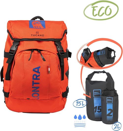 cumpără Geantă de voiaj Tucano BKLON2-L-O Lontra 2 Waterproof 30L Orange în Chișinău 