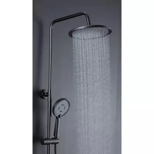 cumpără Panou de duș Frap F 2485-6 NEGRU cu bara dus Alama în Chișinău 