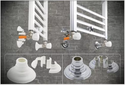 купить Аксессуар для ванной Radiva Декоративный элемент для полотенцесушителя (Д. 16-20) (хром) (30-70 мм) в Кишинёве 